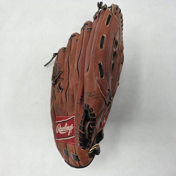 RAWLINGS RBG26 12.5" BASKET-WEB BROWN LEATHER BASEBALL SOFTBALL GLOVE MITT - Picture 3 of 8